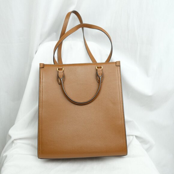 Tory Burch Women's Blake Pebbled Leather Shopping Tote Shoulder Bag - Picture 4 of 9